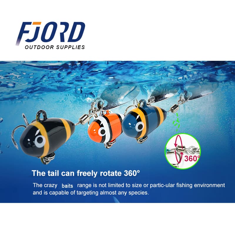 FJORD Spinner Swim Jig Metal Mini Vib With Spoon 7g 10g 14g Spinnerbait Bass Fishing Vibe Lures detail 4