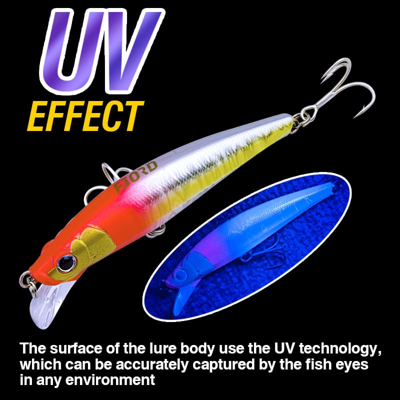 FJORD New Arrival 90mm 28g Stainless Steel & ABS Bottom Bait Saltwater Lake Fishing for Salmon & Freshwater Fish 3D Eyes detail 5