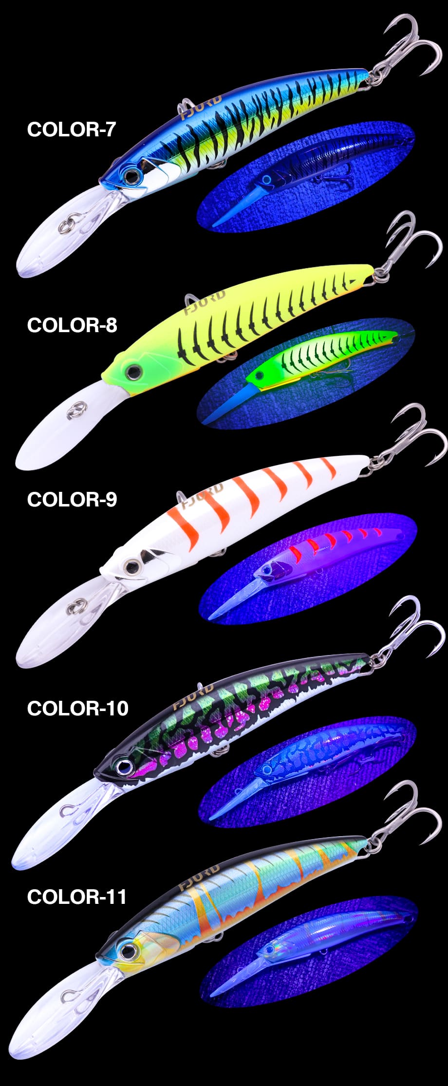 FJORD 30g Floating Minnow Hard Lure 120mm Luminous Fishing Bait for Freshwater & Saltwater Salmon Sea Bass Trout Bream detail 6