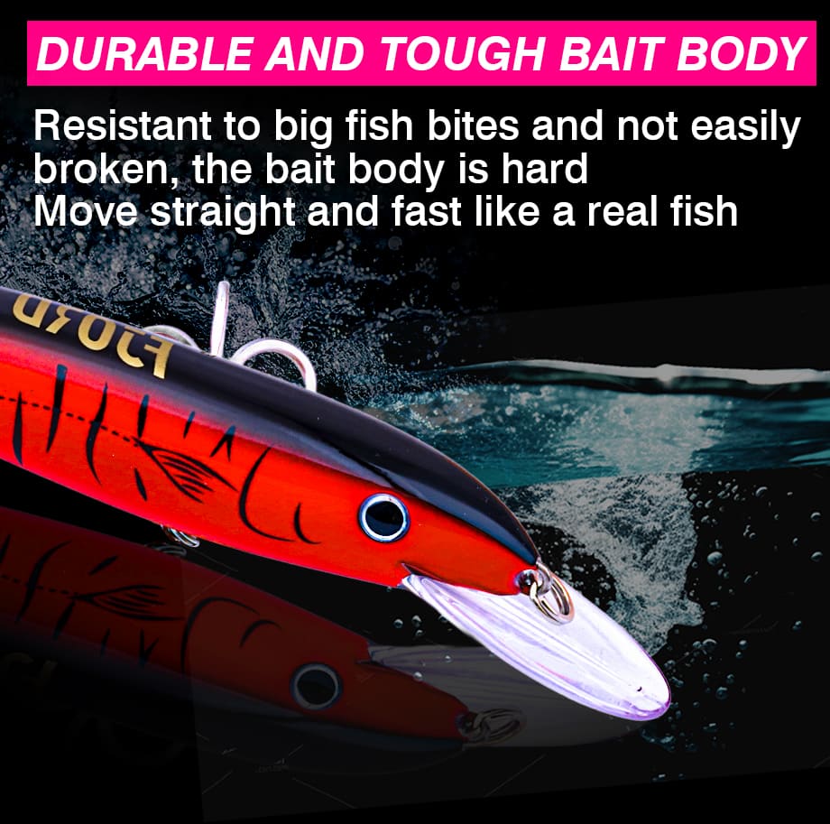 FJORD 51g Floating Minnow Lure 190mm Stainless Steel ABS Hard Bait for Freshwater Saltwater Fishing Target Species Trout Sea detail 3