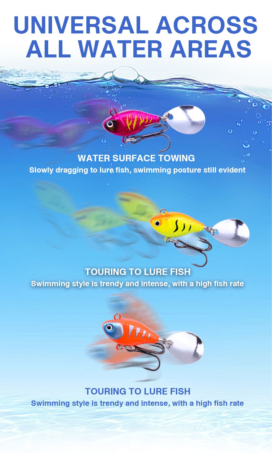 FJORD Stainless Steel 10g 14g 21g Vib T Jig Fishing Lure for Salmon Freshwater River & Lake Use with Spinning Hooks detail 5