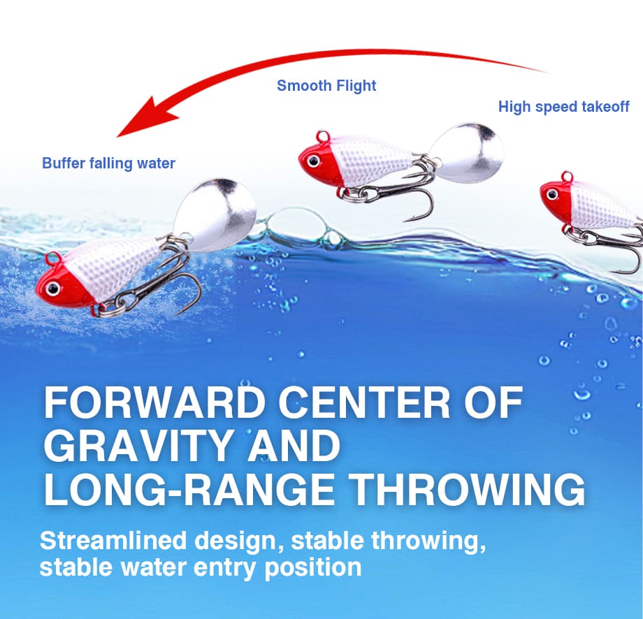 FJORD 10g 14g 20g Vib T Jig Stainless Steel Fishing Lure for Salmon Freshwater River & Lake Use with Pre-Attached Hooks detail 3