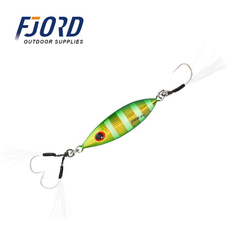 FJORD Metal Jig Speed Sinking Luminous Simulated Bait 30g Slow Pitch Lead Fish Lure with Hook detail 3