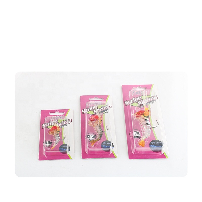 FJORD Multi Section Soft Shrimp 12.5g TPR Plastic Artificial Swimbait Fishing Lure detail 4