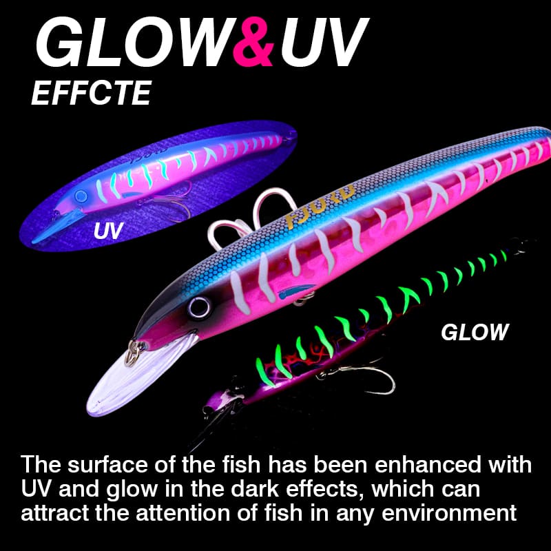 FJORD Big Game Fishing Heavy Trolling Fishing Lures 190mm 51g Saltwater Isca Wobbler Minnow detail 1