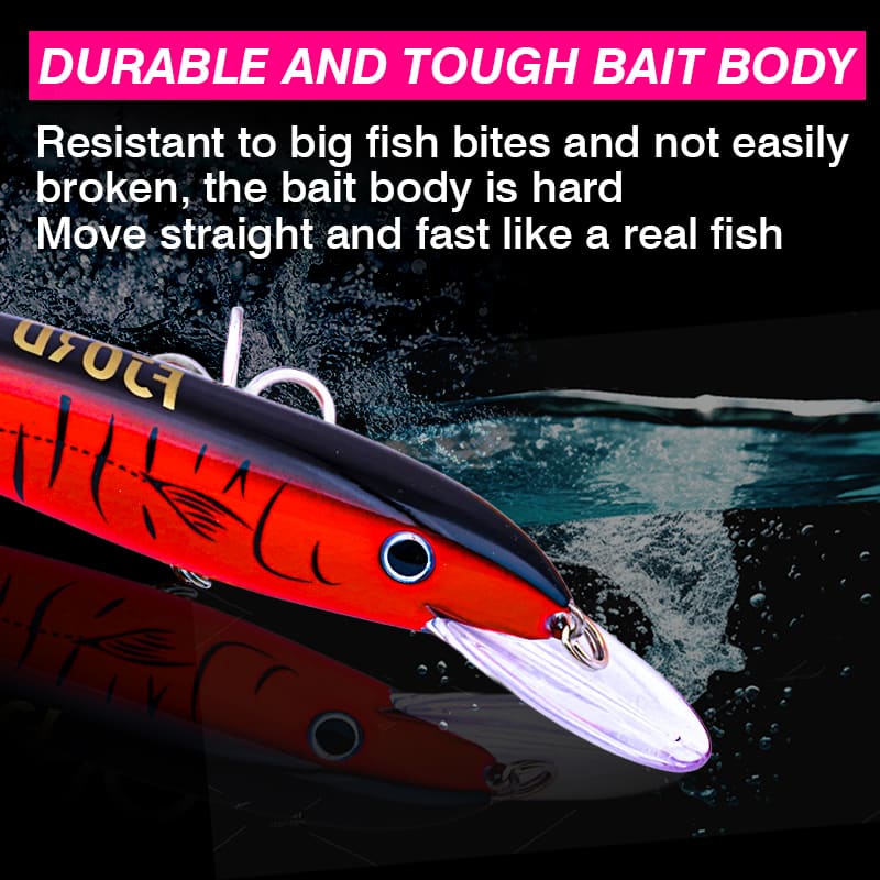 FJORD Big Game Fishing Heavy Trolling Fishing Lures 190mm 51g Saltwater Isca Wobbler Minnow detail 2