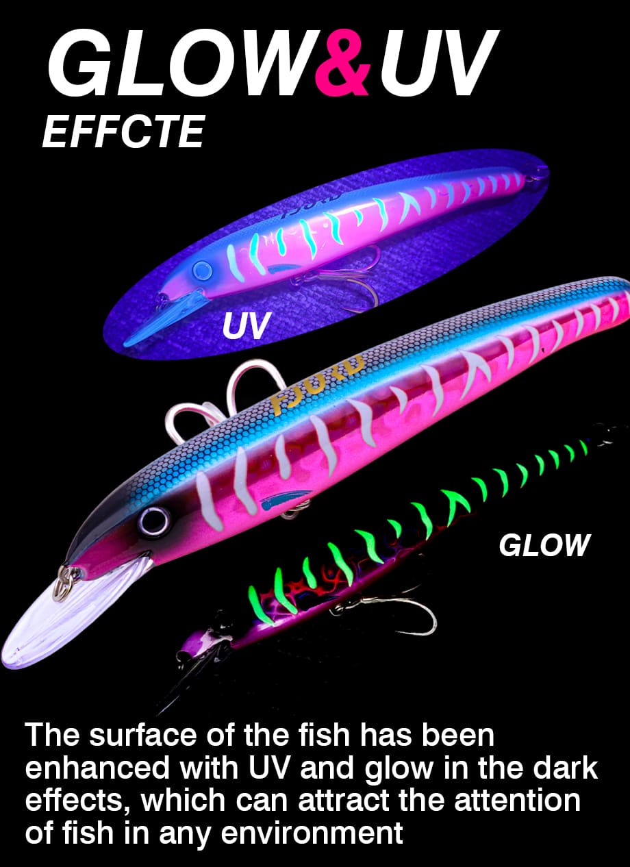 FJORD 51g Hard Plastic Fishing Lure Pike Minnow Lures 190mm Hard Bait Floating Deep Dive Minnows detail 2
