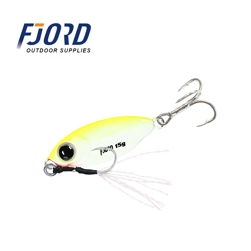 FJORD Fishing Jig Jigging Lure Deep Sea Fishing Lures 10g 15g 20g 40g 3D Eyes Saltwater Metal Casting Lure