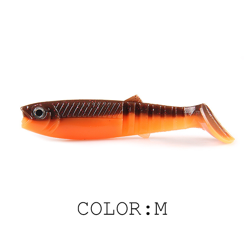 FJORD 3D Eyes PVC Soft Fishing Bait Paddle T Tail 9.6cm 8cm 6.2cm Swimbait Shad Lure detail 2