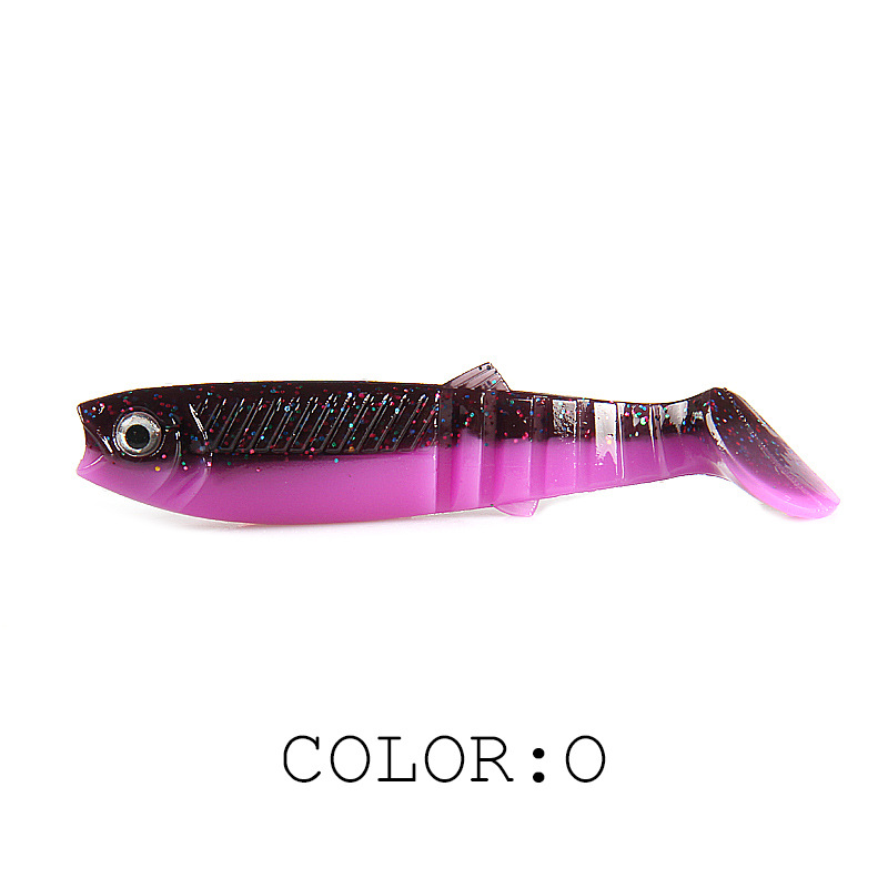 FJORD 3D Eyes PVC Soft Fishing Bait Paddle T Tail 9.6cm 8cm 6.2cm Swimbait Shad Lure detail 3