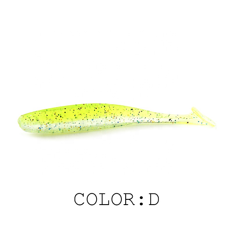 FJORD Soft Plastic Fishing Lure T Tail 50mm 75mm 105mm Soft Bait Paddle Tail Soft Plastics Lure