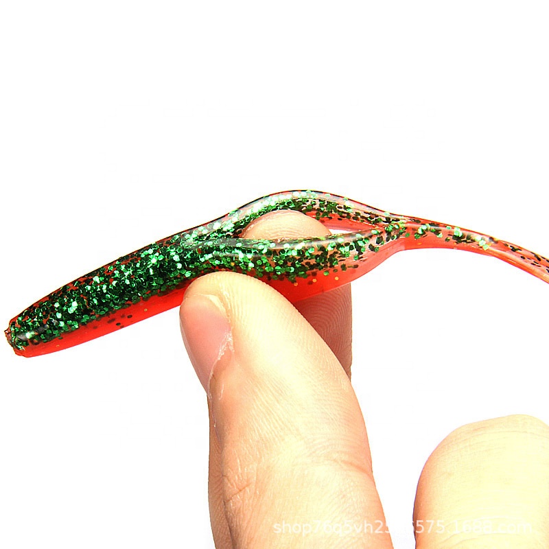 FJORD Soft Lure Lifelike Fork Tail Worm 7.5cm 1.8g  Soft Worm Bass Mandarin Fish detail 2