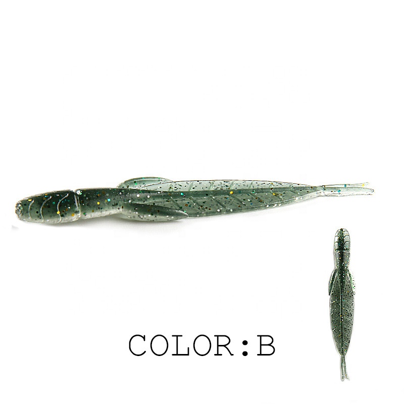 FJORD Soft Worms Bait Artificial Worm Soft Fishing Lure 7.8cm 1.42g Soft Bait Double Color Worm detail 6