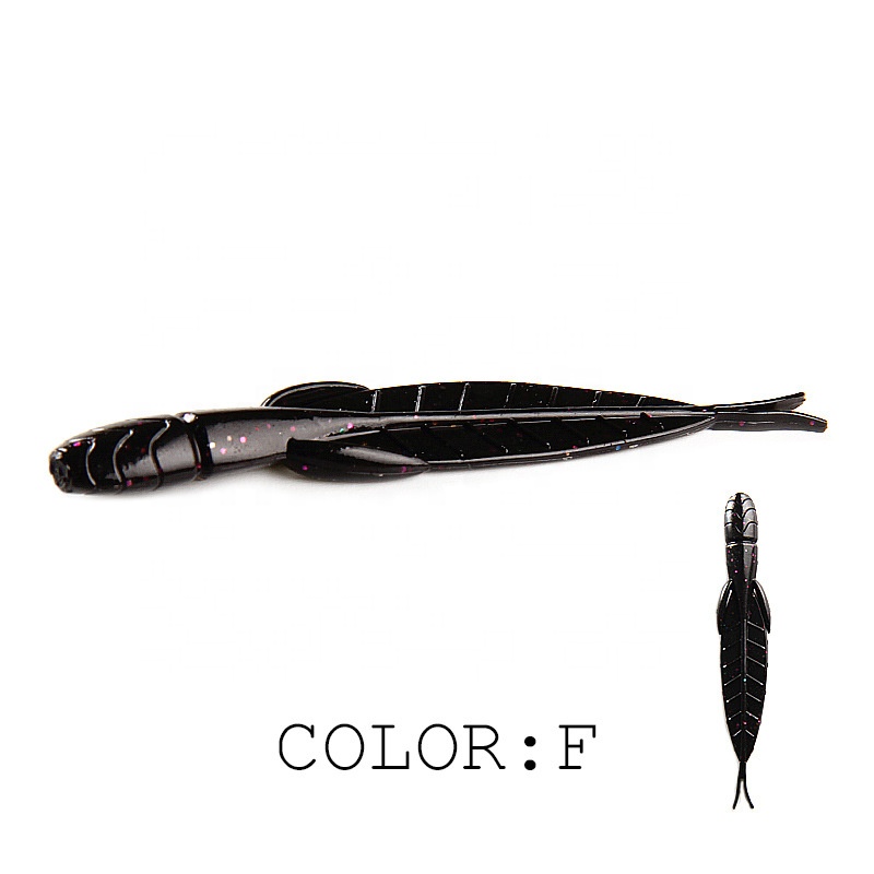 FJORD Soft Plastic Twister Swim Baits Rubber Worm 7.8cm 1.42g Soft Lue Worm for Sea Bass detail 4