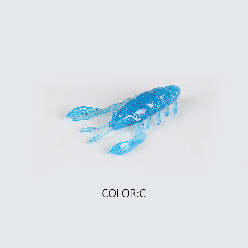 FJORD Craw Shrimp Soft Lures Fast Sinking 7.8cm 1.42g Soft Shrimp Fishing Lure Soft Plastic Fishing Prawn Lure detail 5