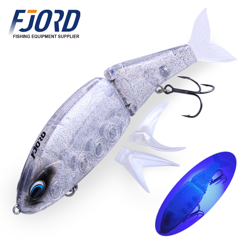 FJORD Hard Bait Section Lure ABS 160mm/45g Sinking Jointed Swimming Bait for Big Bass Pike Fishing