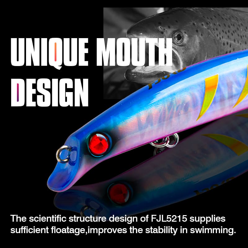 FJORD Wholesale Artificial Hard Bait Pencil Lure 120mm 23g 3d Eyes Sinking Pencil Stickbait Lures detail 2
