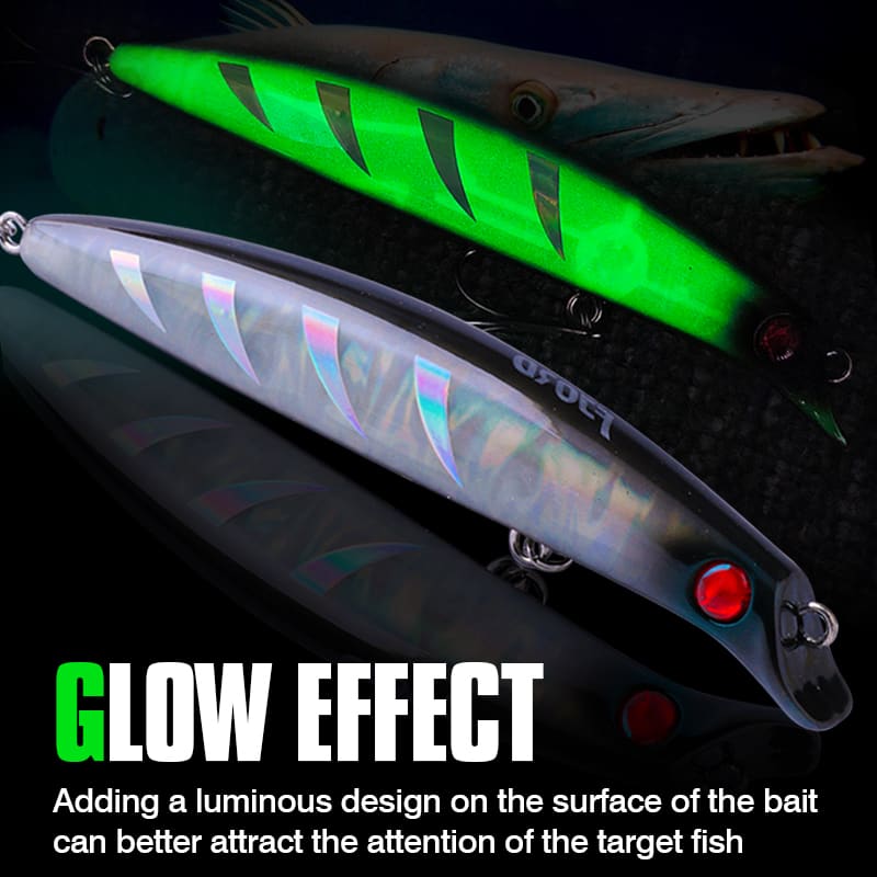 FJORD Artificial Hard Bait with Treble Hooks 120mm/23g Sea Fishing Sinking Pencil Lure detail 2