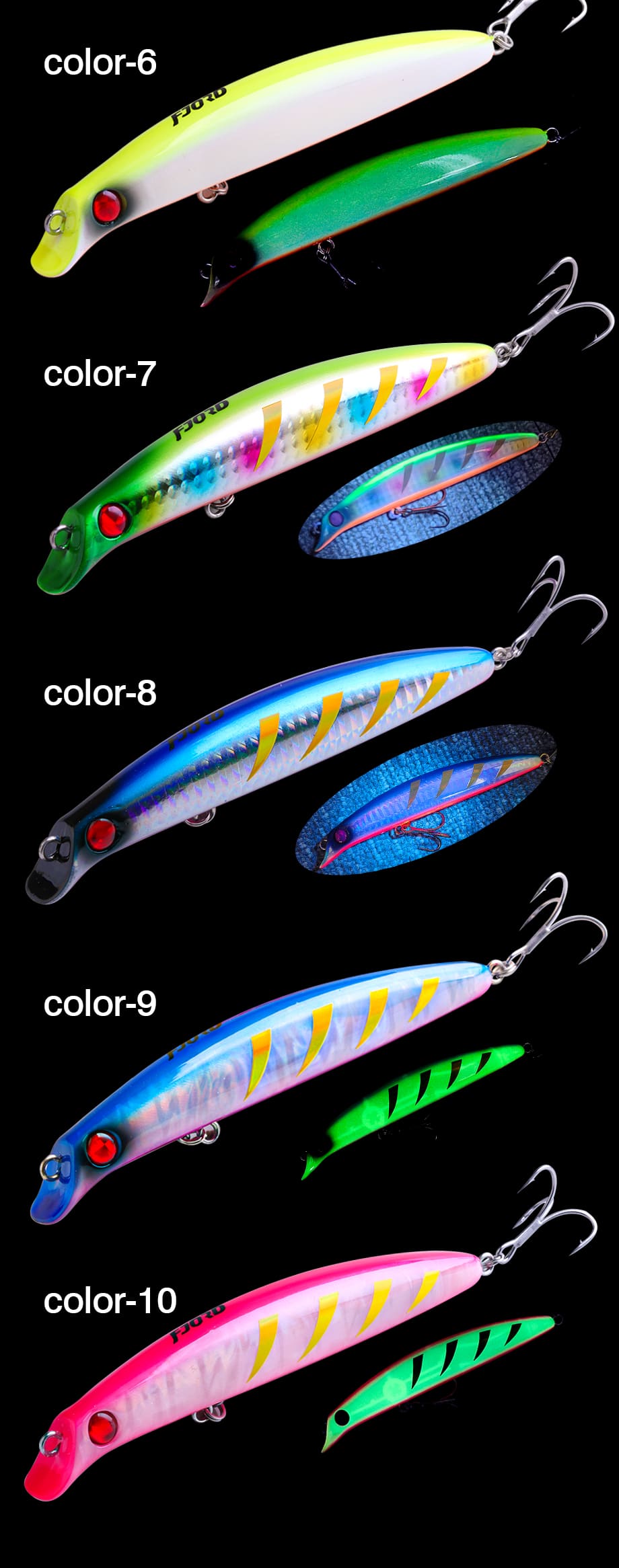 FJORD Pencil Lure Qualified Painting Tiny Body Pencil  98mm 18g Sinking Pesca Wobblers Pike Carp Bass Fishing detail 7
