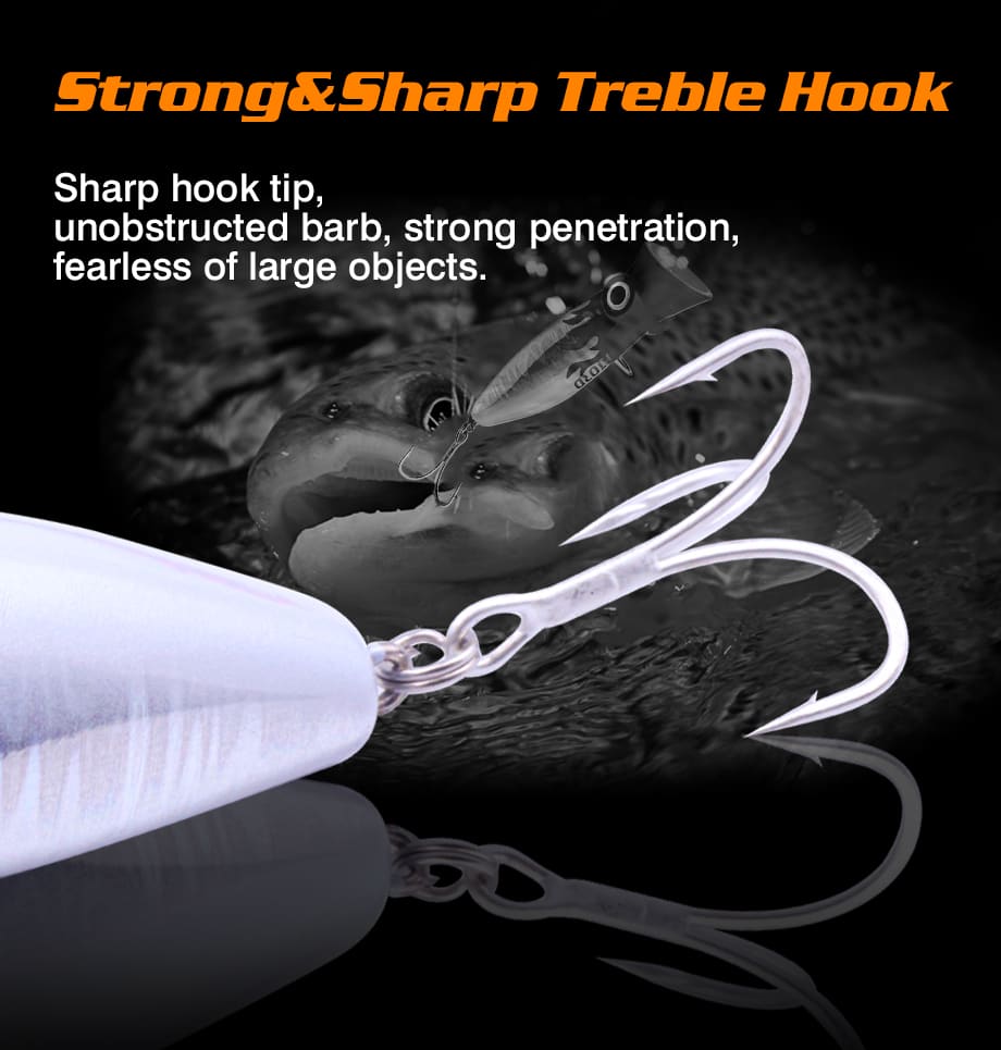 FJORD Fishing Popper Lures Saltwater Big Game 80mm 14g Floating Popper Bait Fishing Accessories Artificial Hard Fishing Lure detail 5