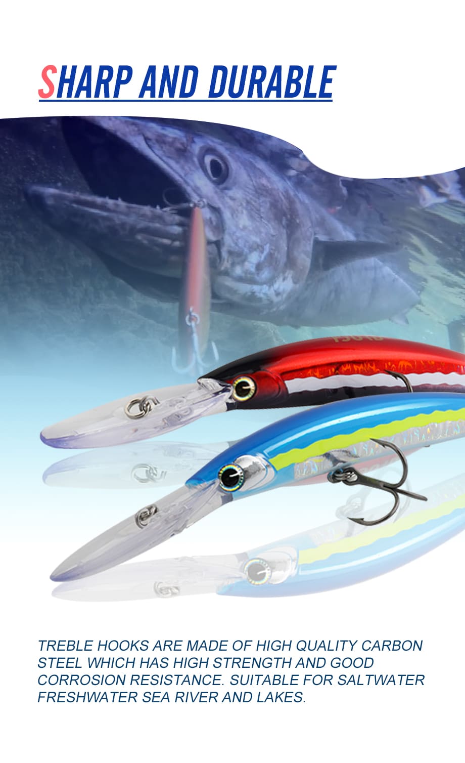 FJORD Tuna Fishing Jerkbait Pesca  Trolling Hard Bait 130mm 24g Floating Water Minnow Lure detail 6
