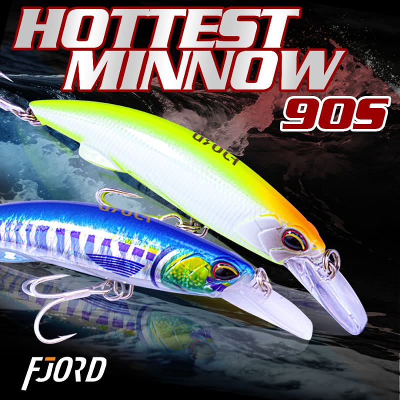 FJORD Artificial Heavy Sinking Minnow Hard Fishing Lure 40g/50g 90mm Fishing Long Casting Artificial Minnow Hard Lure detail 4