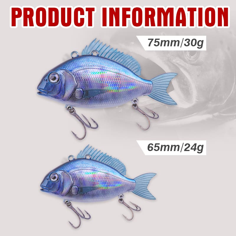 ABS Plastic VIB Hard Bait 65mm 24g 70mm 30g 3D Fish Eyes Sea Bream Lures Vibe Fishing for Saltwater Freshwater detail 5