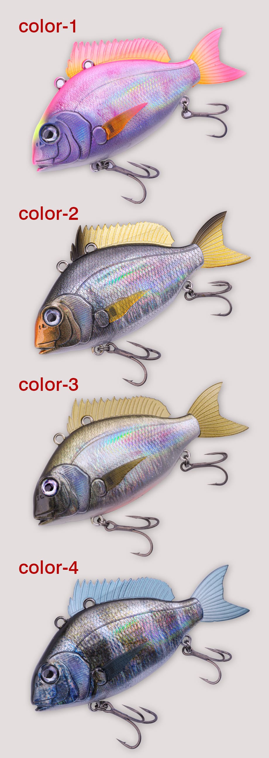 ABS Hard VIB Sea Bream Lure 3D Printed Biomimetic Fishing Bait 65mm 24g 70mm 30g Artificial Soft Tail Jigging Casting detail 6