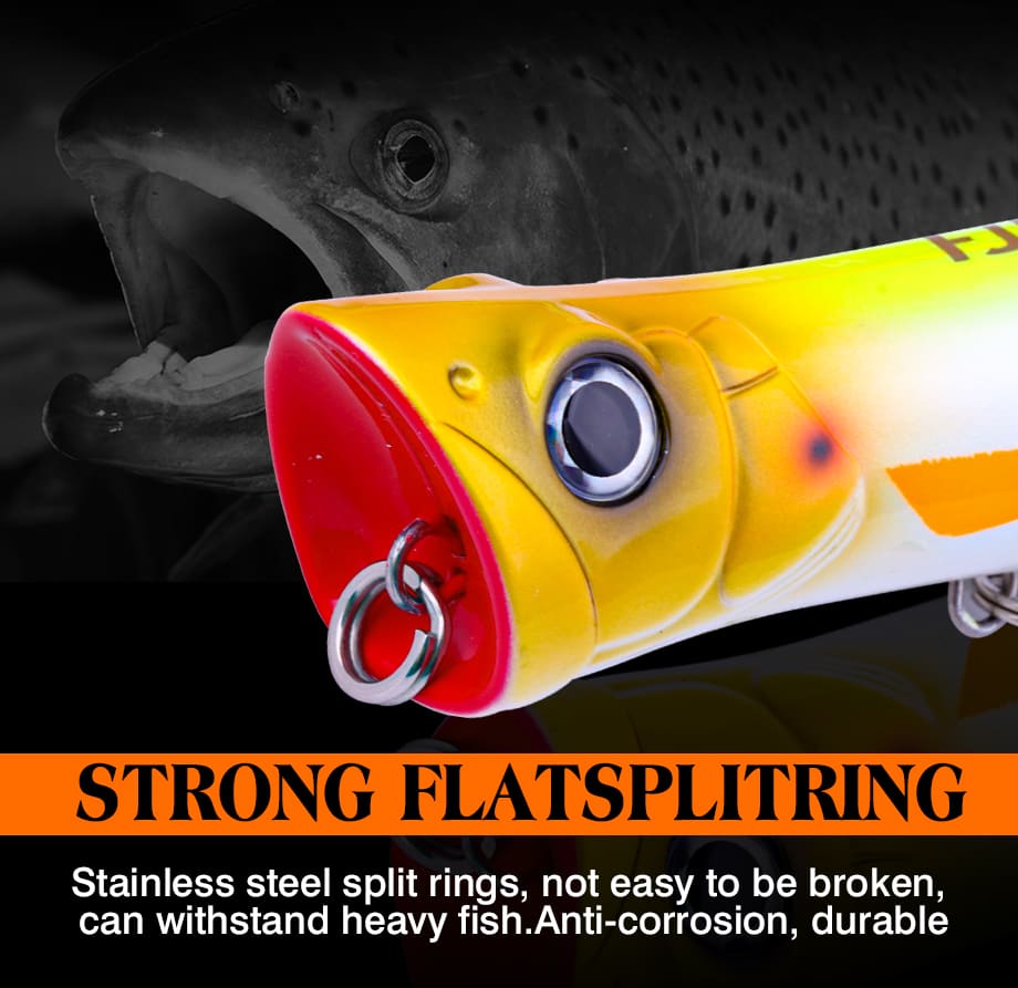 FJORD Top Water Popper Fishing Lures 180mm 80g Hard Plastic Baits TopWater Floating Popper Fishing Lures detail 5