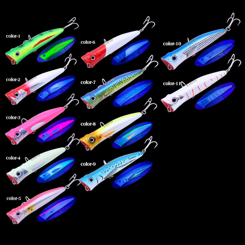FJORD Zander Pike & Sea Bass-Floating Hard Bait 180mm 80g Top Water Popper Lure detail 3