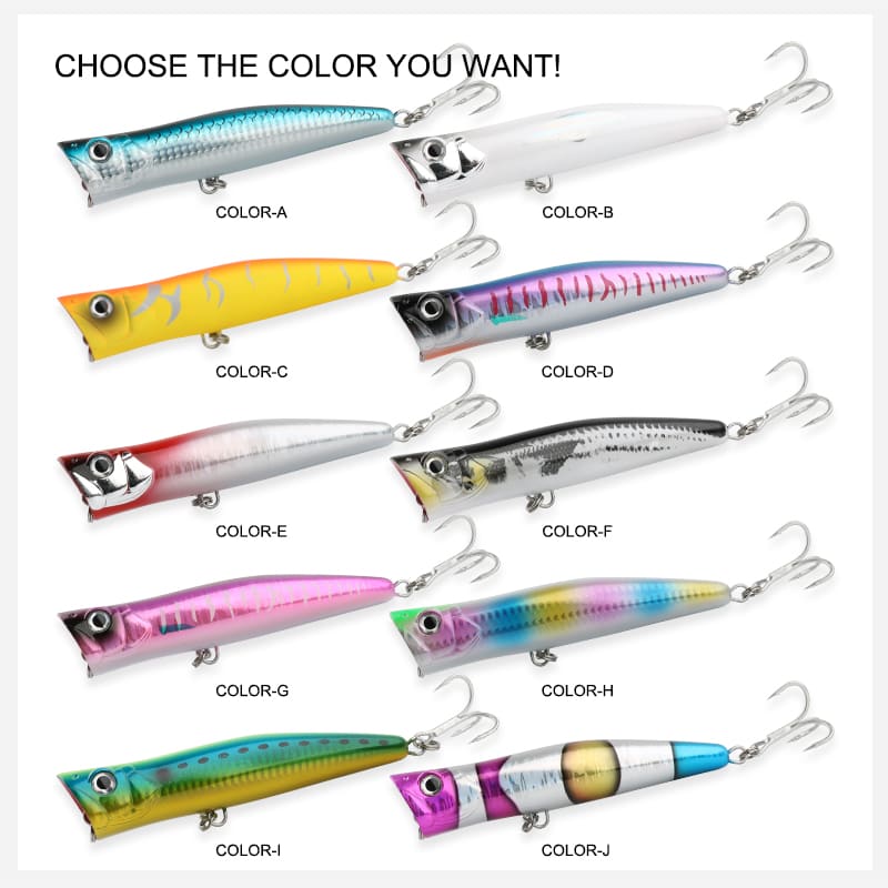 FJORD Trolling Tuna Saltwater Floating Seabass Trout 140mm 51g  Top Water Saltwater & River Fishing Popper Lure detail 1