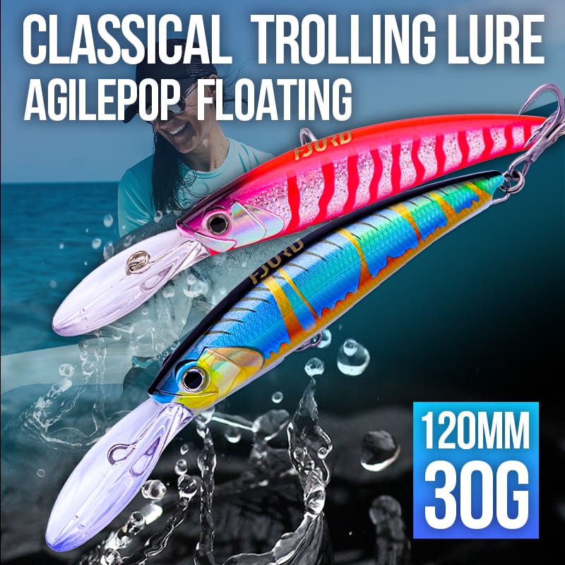 FJORD 120mm Deep-diving Metal Lip Minnow Sea Fishing 30g Trolling Minnow Lure Saltwater Jerk Bait detail 2
