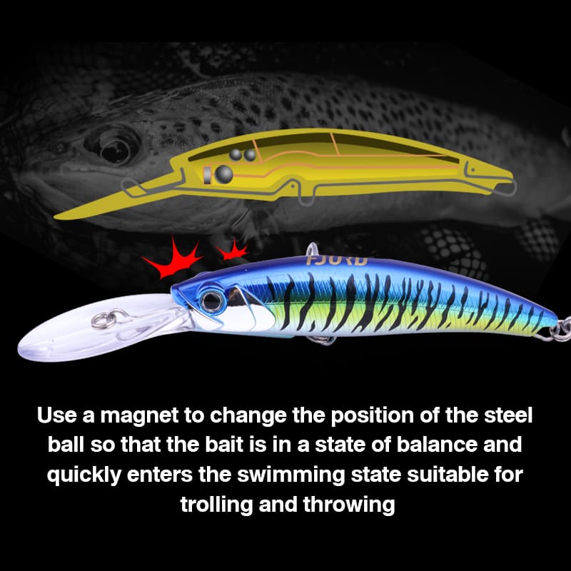 FJORD 120mm Deep-diving Metal Lip Minnow Sea Fishing 30g Trolling Minnow Lure Saltwater Jerk Bait detail 6