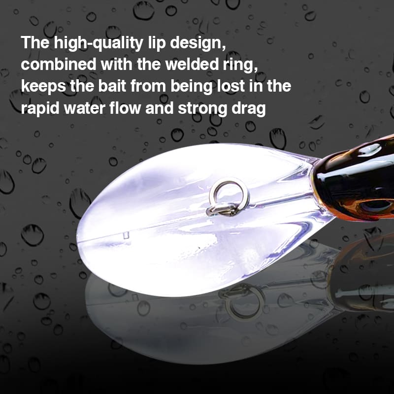 FJORD Wide Tongue Plate Hooks Floating Hard Bait 30g 120mm Deep Diving Minnow Lure ABS Hard Artificial Bait detail 1