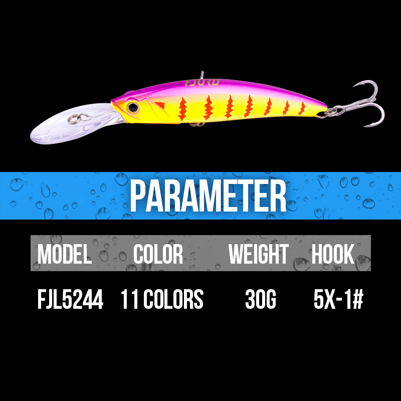 FJORD120mm Lure Tuna Lures Trolling Minnow Hard Lure 30g Minnow Hard Fishing Lure Trolling Baits detail 3