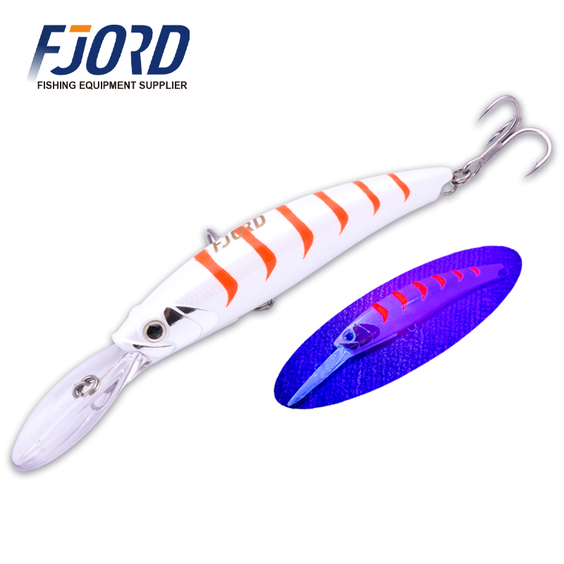 FJORD120mm 30g Hard Plastic Floating Minnow Pesca Saltwater Deep Trolling Baits