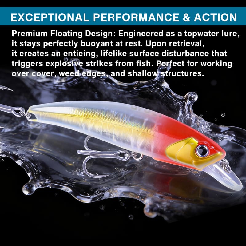 FJORD Sink Water Lure Plastic Hard Bait Minnow 120mm 26g/140mm 37g Ultra-Long Casting Dead Fly Slow Sink Vibrating Minnow detail 1