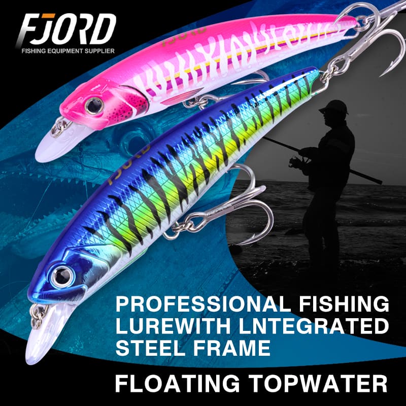 FJORD Sink Simulation Remote Bait Carp Artificial Hard Bait 120mm 26g/140mm 37g Plastic Bottom Fishing Minnow detail 6