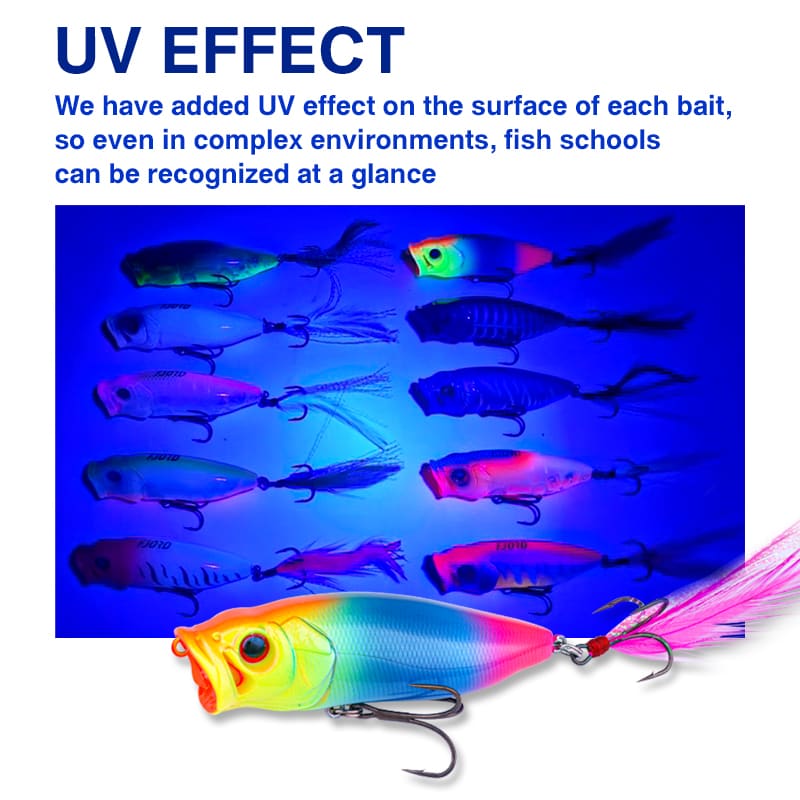 FJORD Artificial Lure Popper Fishing 80mm 13g Topwater Saltwater Fishing Popper Lure Artificial Bait Popper Hard Baits detail 4