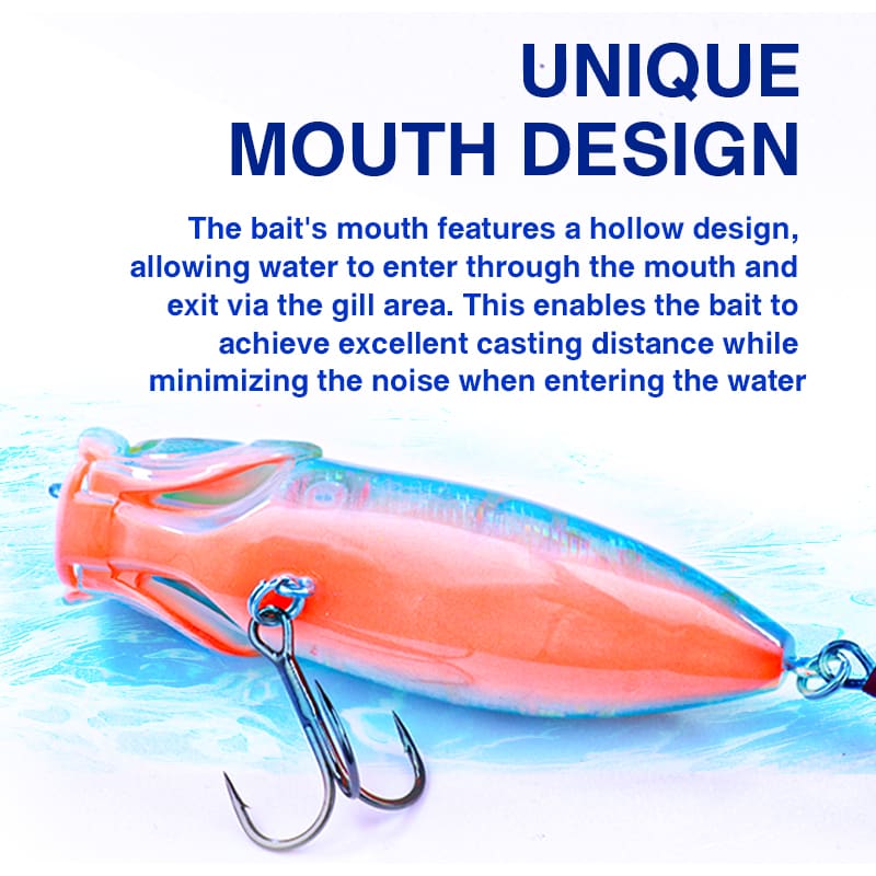FJORD Artificial Lure Popper Fishing 80mm 13g Topwater Saltwater Fishing Popper Lure Artificial Bait Popper Hard Baits detail 5