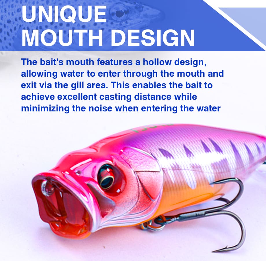 FJORD Float Popper Fishing Lure Whopper Topwater 80mm 13g Hard Artificial Swim Baits With 3D Fishing Lure Eyes detail 2
