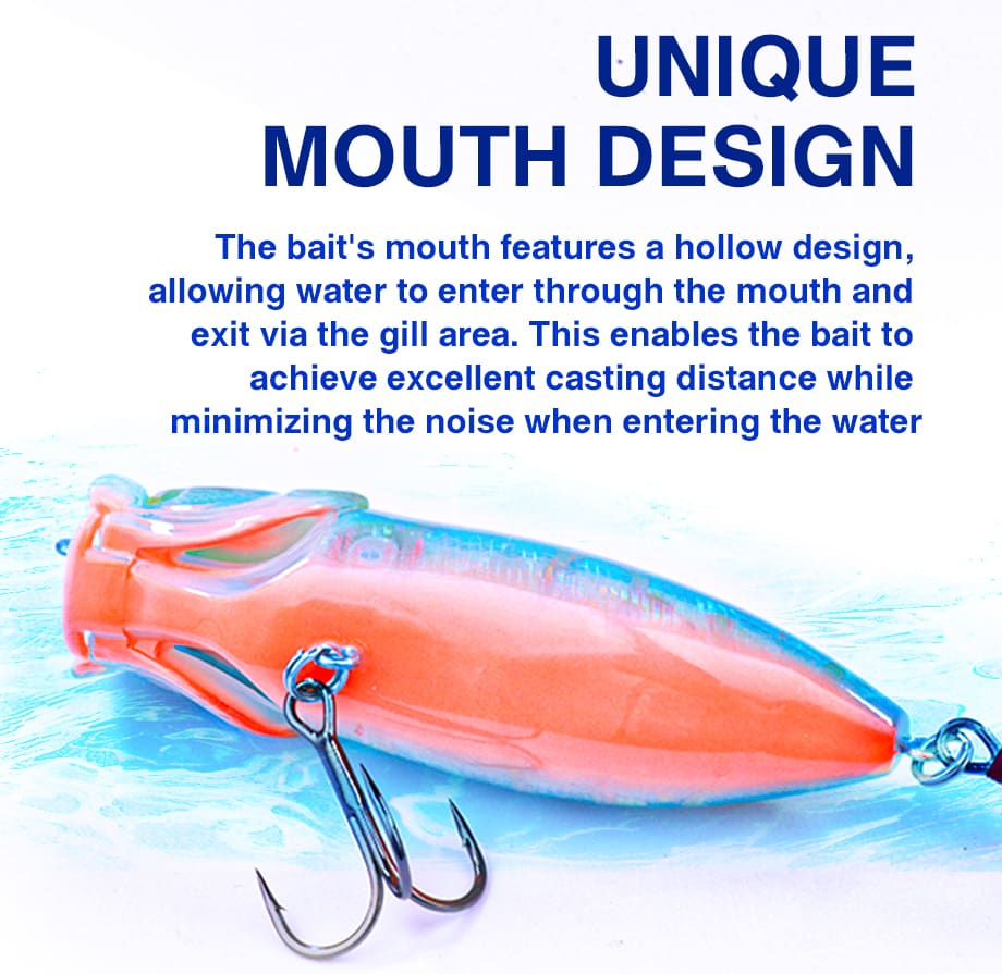 FJORD Float Popper Fishing Lure Whopper Topwater 80mm 13g Hard Artificial Swim Baits With 3D Fishing Lure Eyes detail 3