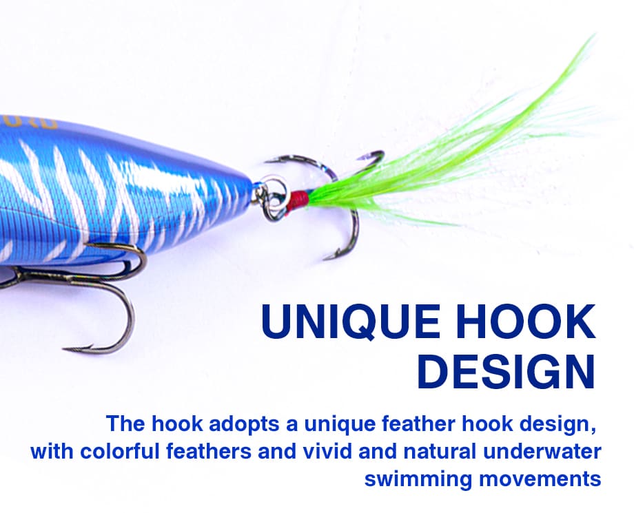 FJORD Float Popper Fishing Lure Whopper Topwater 80mm 13g Hard Artificial Swim Baits With 3D Fishing Lure Eyes detail 5