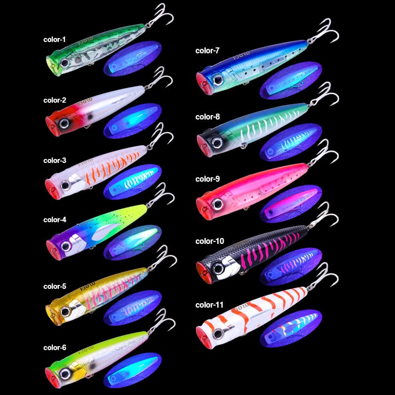 FJORD Wholesale ABS Material Lure Popper Lure 120mm 45g Fishing Popper Fishing Lure for Lake detail 3