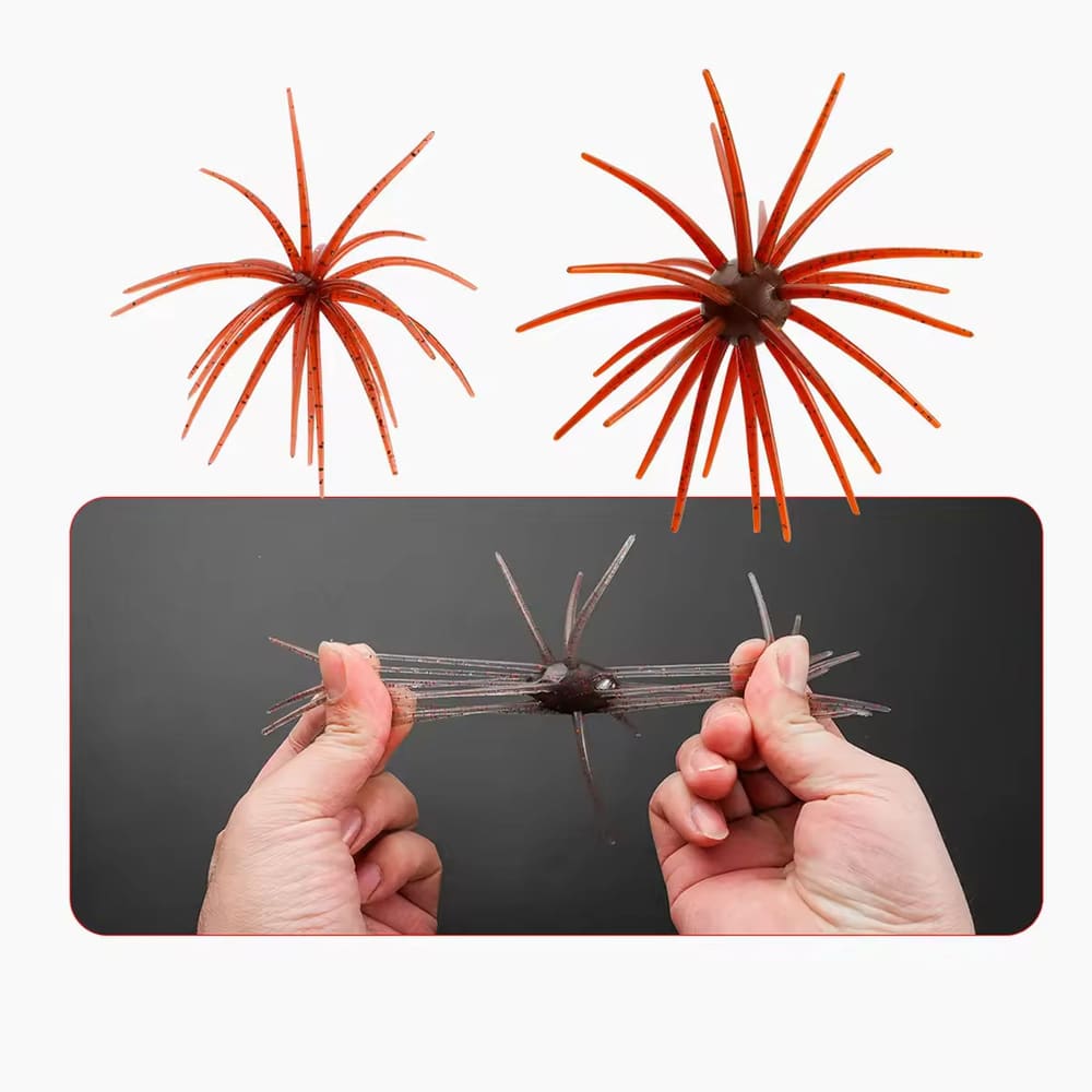FJORD Sea Urchin Artificial Soft Bait Soft Worm 9.8g 17g TPE Saltwater Fishing Lure detail 3