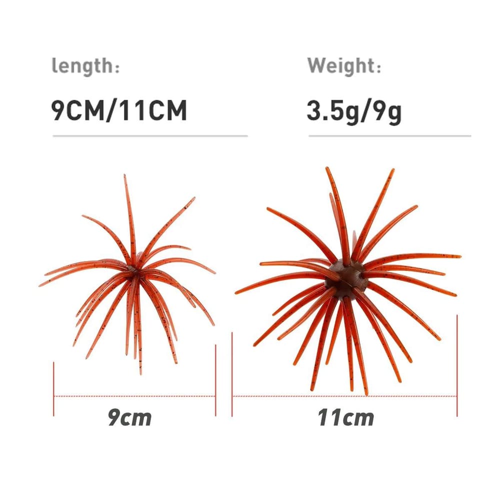 FJORD Sea Urchin Artificial Soft Bait Soft Worm 9.8g 17g TPE Saltwater Fishing Lure detail 5