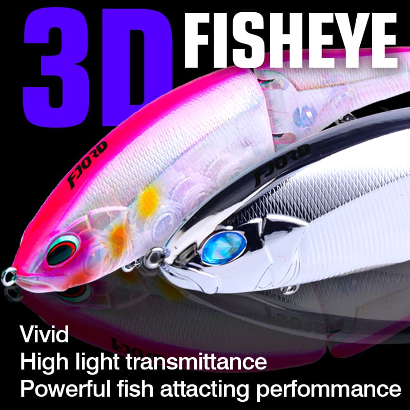 FJORD Strong Metal Jointed 2-Sections 160mm 45g Big Bait Minnow Fishing Lure for Lake River & Stream Bream detail 3