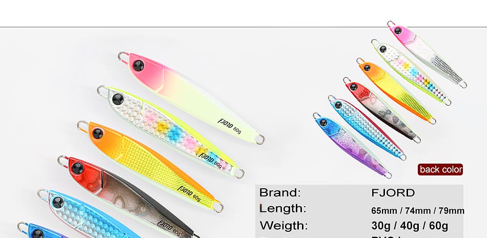 FJORD NEW Metal Jig 30g/40g/60g Ring Bead Metal Jig Mould Fishing Jigs Saltwater Metal detail 14