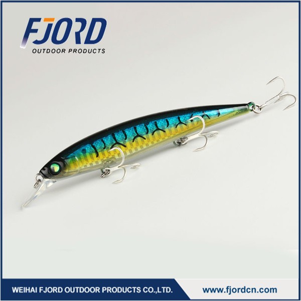FJORD Customized 115mm 18g Top Water Fishing Minnow Lure detail 1