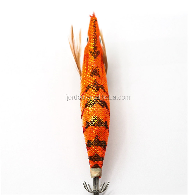FJORD Night Sea Fishing Lures Luminous Realistic Japanese Fluorescent Squid Jigs Hooks Wood Shrimp detail 2
